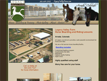 Tablet Screenshot of legacyvalleyfarm.com